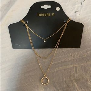 Forever 21 gold layered necklace